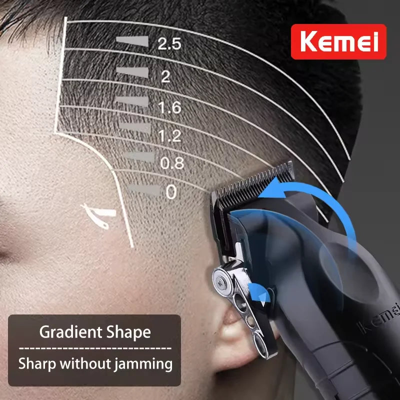 Kemei KM-2296 KM-2299 KM-1102 Hair Clipper Kit Men's Electric Shaver Hair Trimmer Machine Professional Hair Cutting Machine