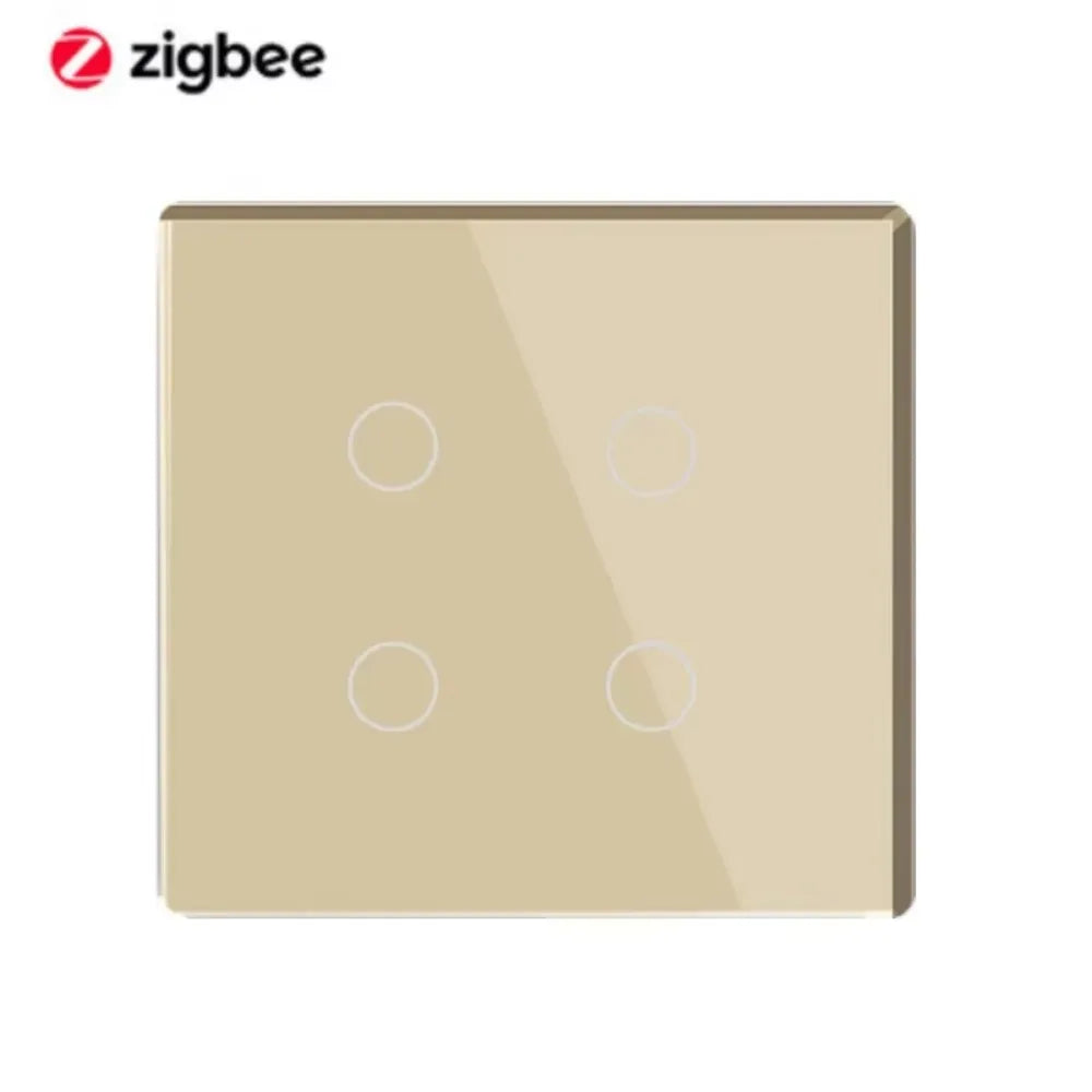 Melery 4x4 Brazil Zigbee Light Switch Touch Sensor Panel Tuya Smart Life Neutral Wire 4/6/8 Gang Remote by Alexa Dot Google Home