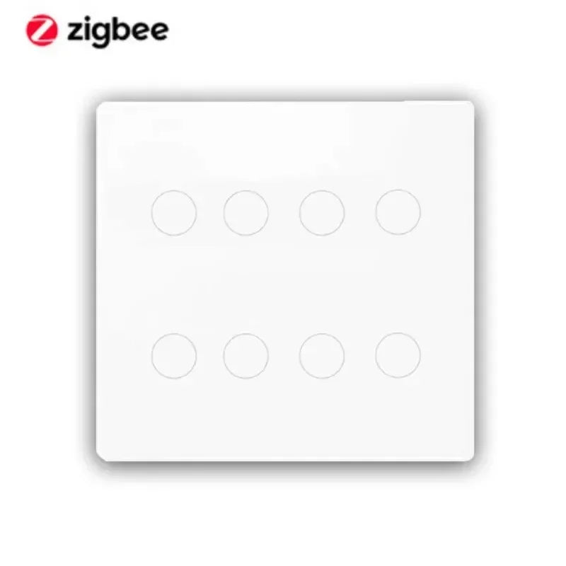 Melery 4x4 Brazil Zigbee Light Switch Touch Sensor Panel Tuya Smart Life Neutral Wire 4/6/8 Gang Remote by Alexa Dot Google Home