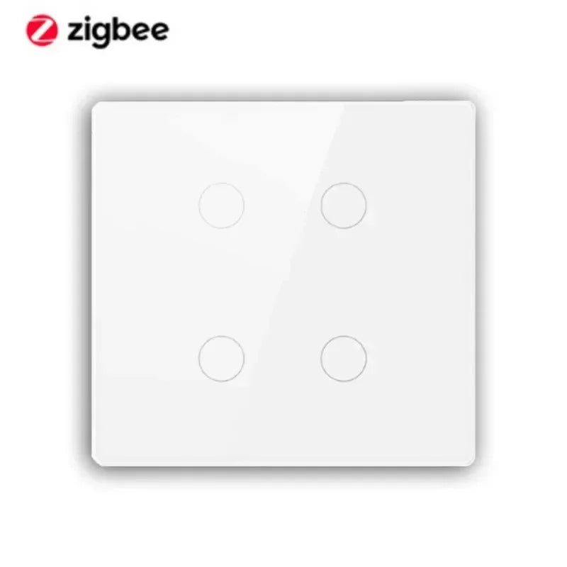 Melery 4x4 Brazil Zigbee Light Switch Touch Sensor Panel Tuya Smart Life Neutral Wire 4/6/8 Gang Remote by Alexa Dot Google Home